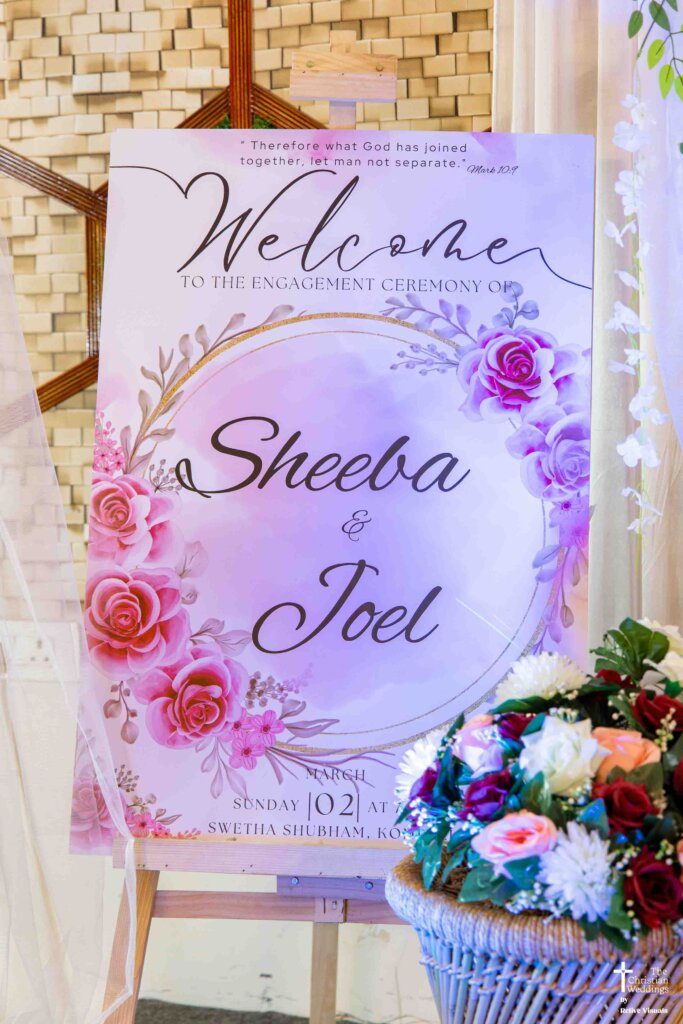 A beautifully designed wedding invitation card with elegant calligraphy and floral accents, inviting loved ones to a joyous celebration.